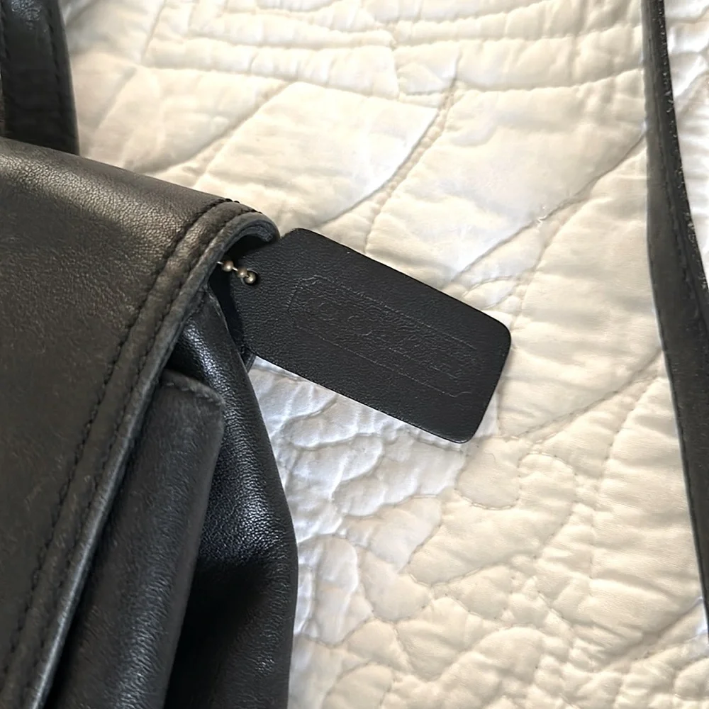 COACH Vintage 90’s Y2K Hampton Legacy Backpack Black - Picture 3 of 11